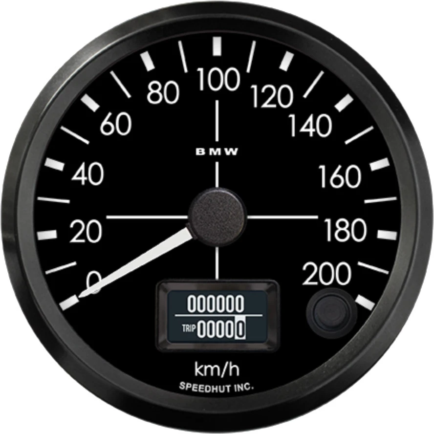 Speedhut 3-3/8" BMW Design 200 km/h GPS Speedometer (R3-S2-BMW)