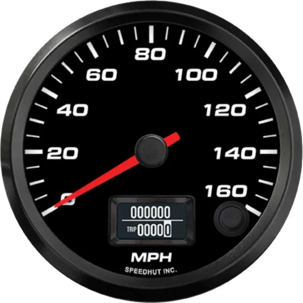 Speedhut 3-3/8" EV AEM 160 mph Speedometer Gauge (FAE3-S2-EV)