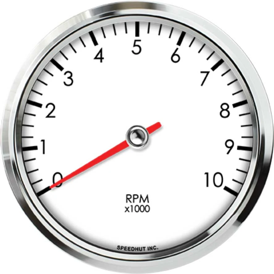Speedhut 4-1/2" 10K RPM Dash Mount Tachometer (L45-TC4-LEG)