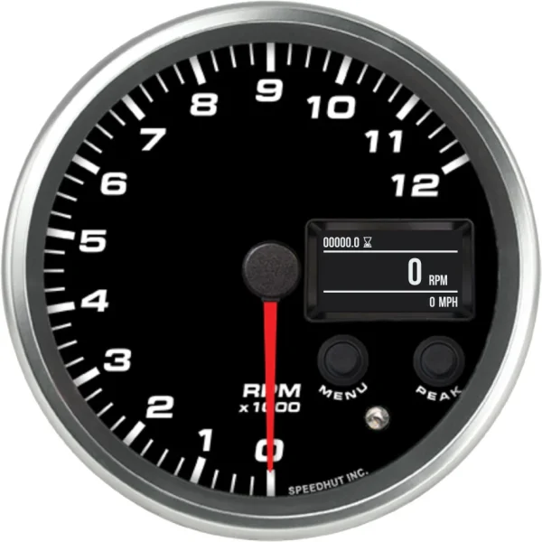 Speedhut 4-1/2" 12K PM/DM Playback Tachometer (R45-TCR3-REV)