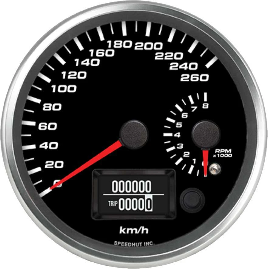 Speedhut 4-1/2" 260 km/h GPS Speedometer / 8K Tachometer (R45-DS8-REV)
