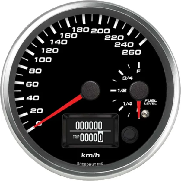 Speedhut 4-1/2" 260km/h GPS Speedometer/Fuel Level Gauge (R45-DS7-REV)