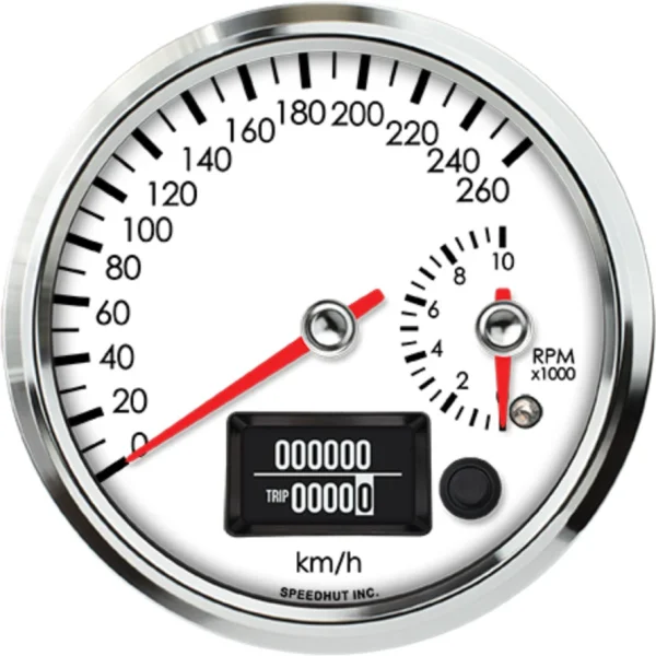 Speedhut 4-1/2" 260kmh GPS Speedometer/10K Tacho. Gauge (R45-DS19-LEG)