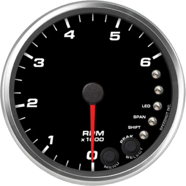 Speedhut 4-1/2" 6K RPM Shift-light Diesel Tachometer (R45-TC8-REV)