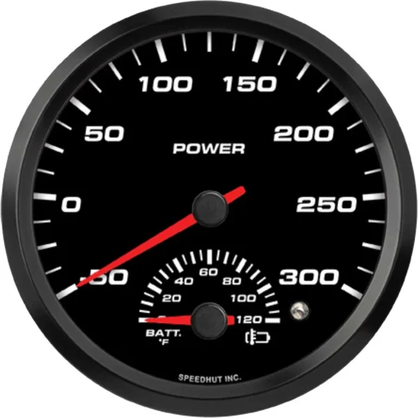 Speedhut 4-1/2" EV -50-300 Power/0-120F Batt Temp Gauge (FAE45-DG2-EV)