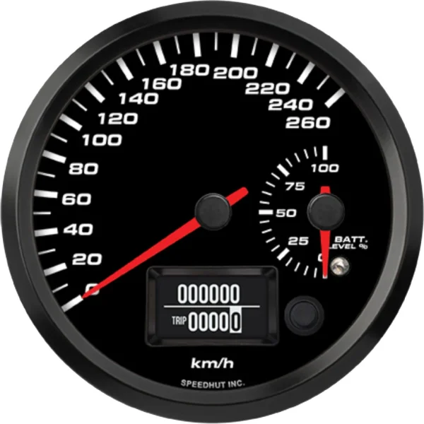Speedhut 4-1/2" EV Orion 260km/h Speedom/BatLevel Gauge (FOR45-DS4-EV)