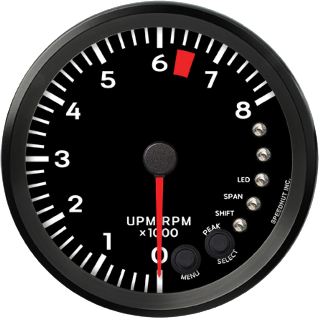 Speedhut 4-1/2" Porsche 8K RPM Shift-light Tachometer (R45-TC3-PCH)