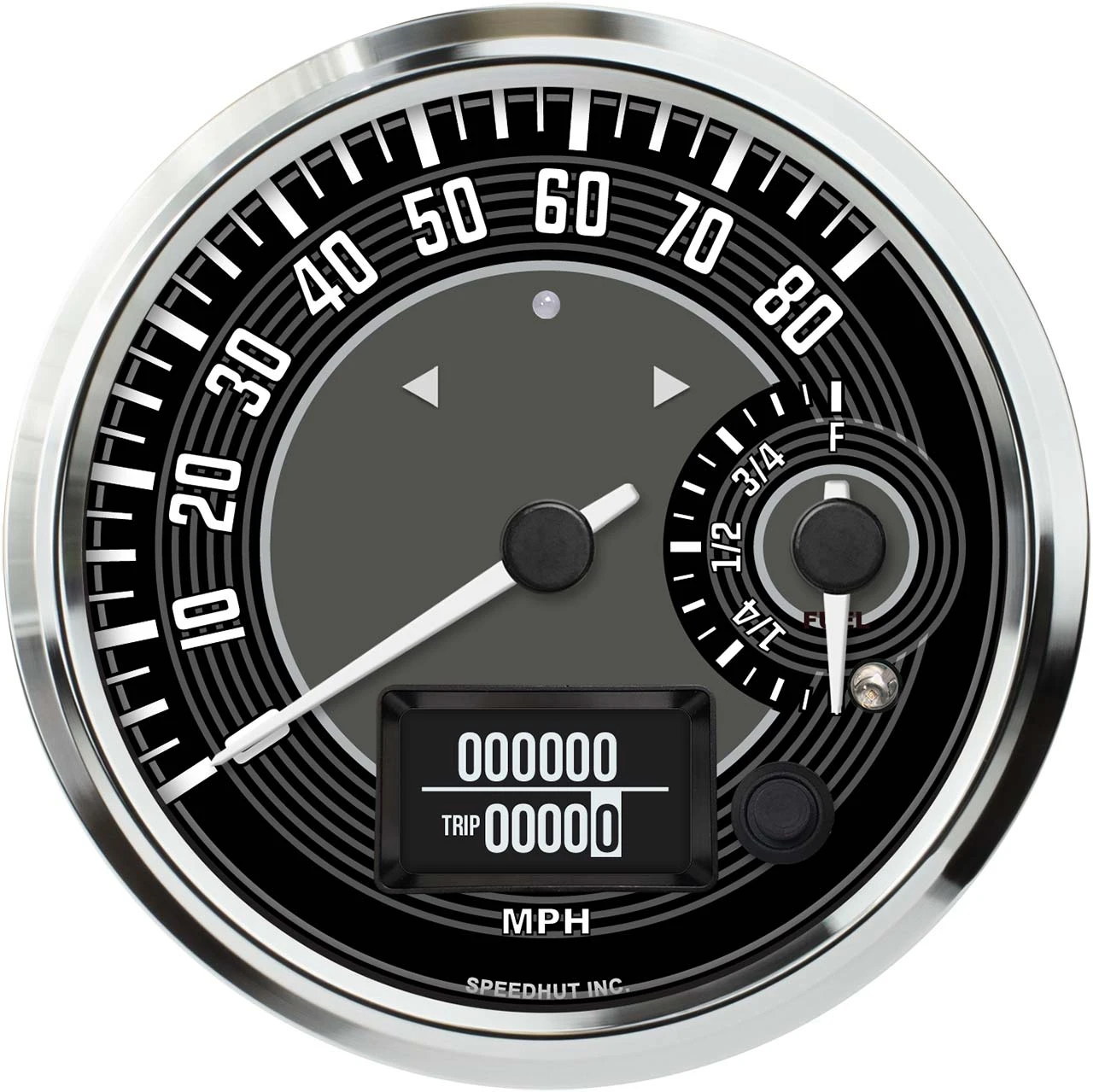 Speedhut 4-1/2" VW Design 80 mph GPS Speedo / Fuel Level (R45-DS10-VW)