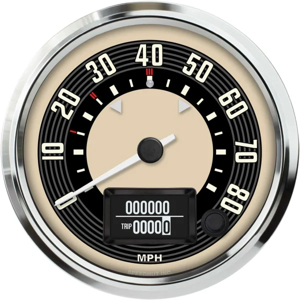 Speedhut 4-1/2" VW Design 80mph GPS Speedometer (Not OEM) (R45-S32-VW)