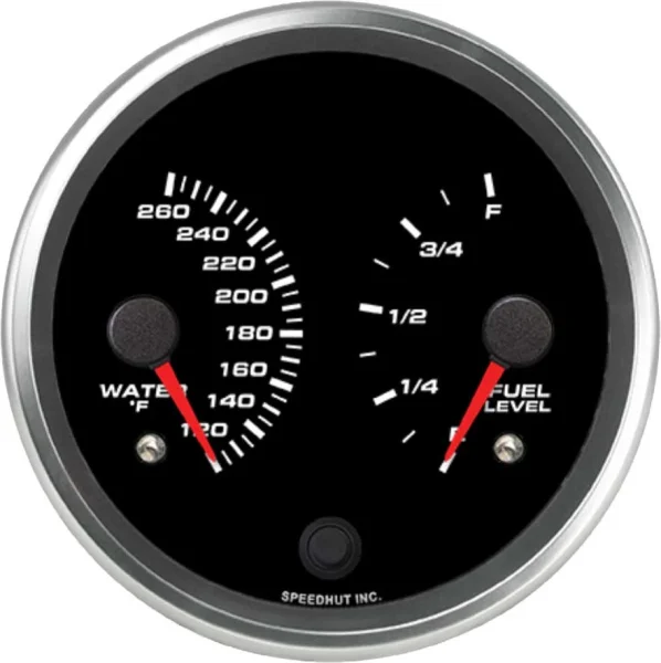 Speedhut 4-1/2" Water Temp / Fuel Level Gauge (R45-DG3-REV)
