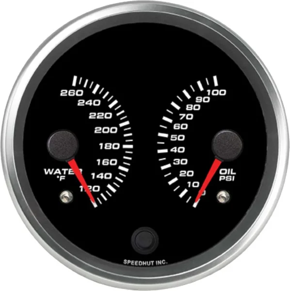 Speedhut 4-1/2" Water Temp / Oil Pressure Gauge (R45-DG1-REV)