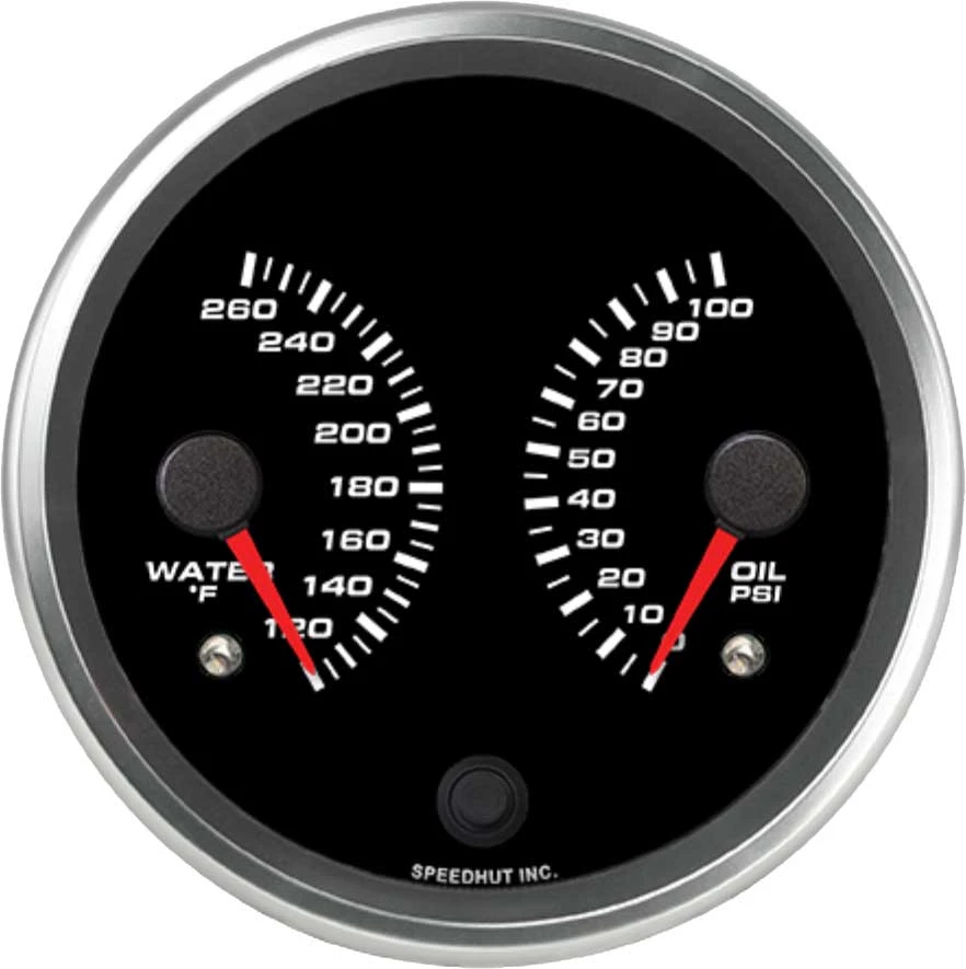 Speedhut 4-1/2" Water Temp / Oil Pressure Gauge (R45-DG1-REV)