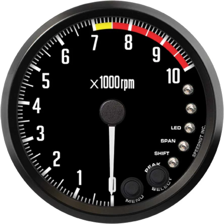 Speedhut 4" 10K RPM Shift-light Tachometer (R4-TC4-DATZ)