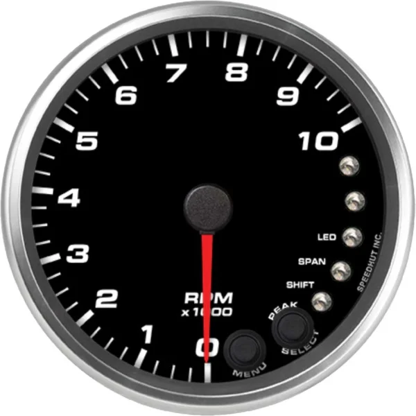 Speedhut 4" 10K RPM Shift-light Tachometer (R4-TC4-REV)