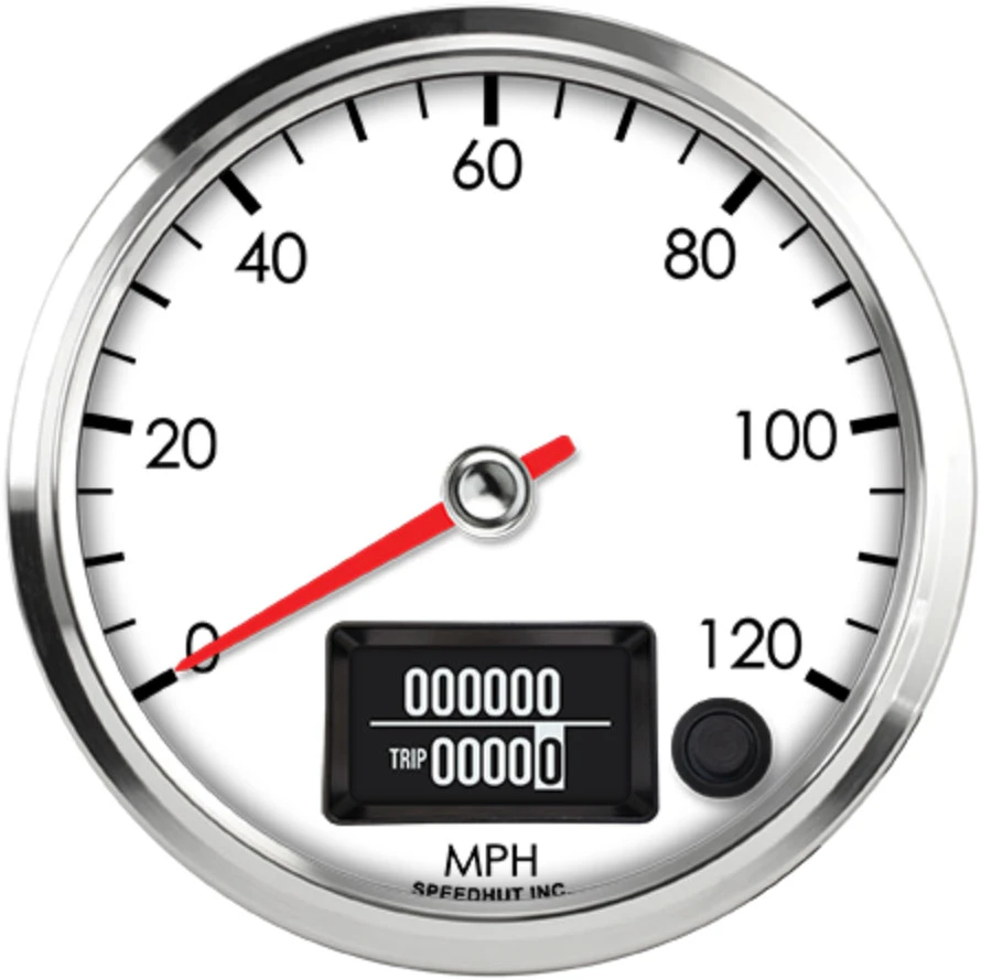 Speedhut 4" 120 mph Programmable Speedometer (R4-S10-LEG)