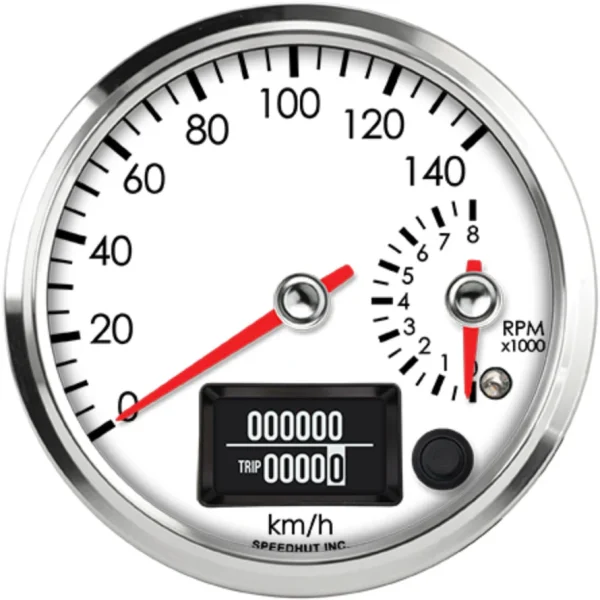 Speedhut 4" 140 km/h GPS Speedometer/8K Tachometer Gauge (R4-DS11-LEG)