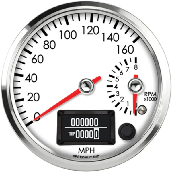 Speedhut 4" 160 mph GPS Speedometer / 8K Tachometer Gauge (R4-DS4-LEG)
