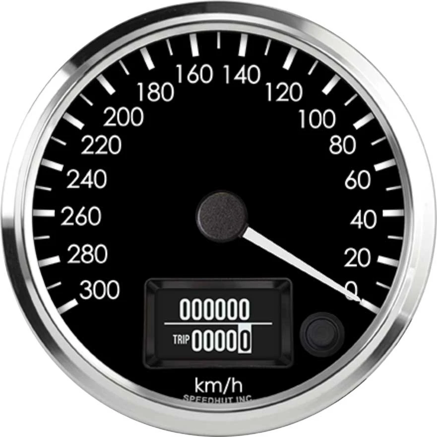 Speedhut 4" 300 kmh Cobra Counter Clockwise Speedometer (R4-S15-COB)