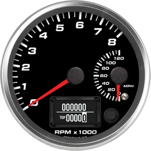 Speedhut 4" 8K Tachometer / 120 mph GPS Speedometer (R4-DS14-REV)