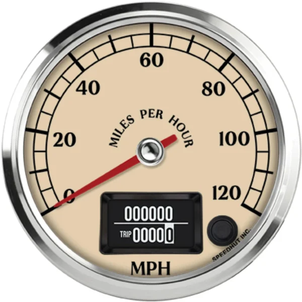 Speedhut 4" Antique Series 120 mph GPS Speedometer (R4-S1-ATQ)