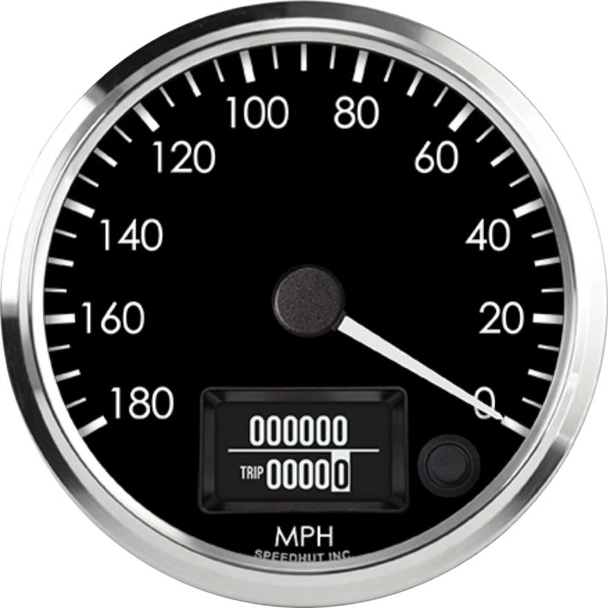 Speedhut 4" Cobra GPS 180mph Counter Clockwise Speedometer (R4-S9-COB)