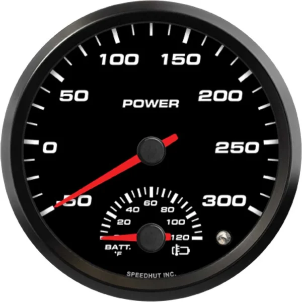 Speedhut 4" EV -50-300 Power / 0-120F Battery Temp Gauge (FAE4-DG2-EV)