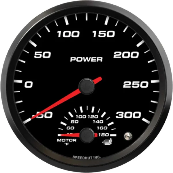 Speedhut 4" EV -50-300 Power / 40-180F Motor Temp Gauge (FAE4-DG6-EV)