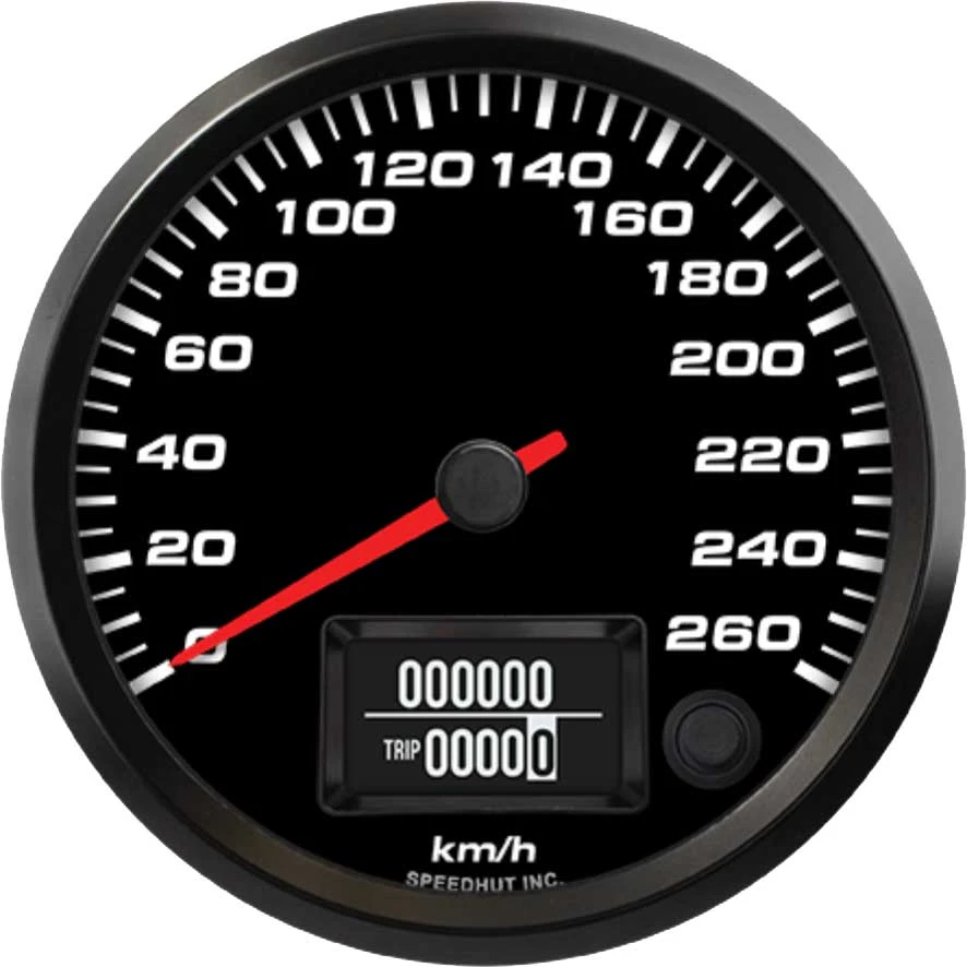 Speedhut 4" EV AEM 260 km/h Speedometer Gauge (FAE4-S4-EV)