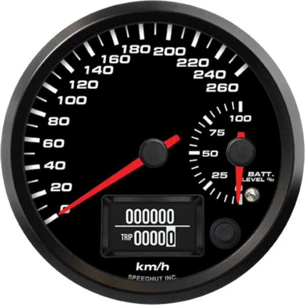 Speedhut 4" EV AEM 260km/h Speedometer/Batt Level Gauge (FAE4-DS4-EV)