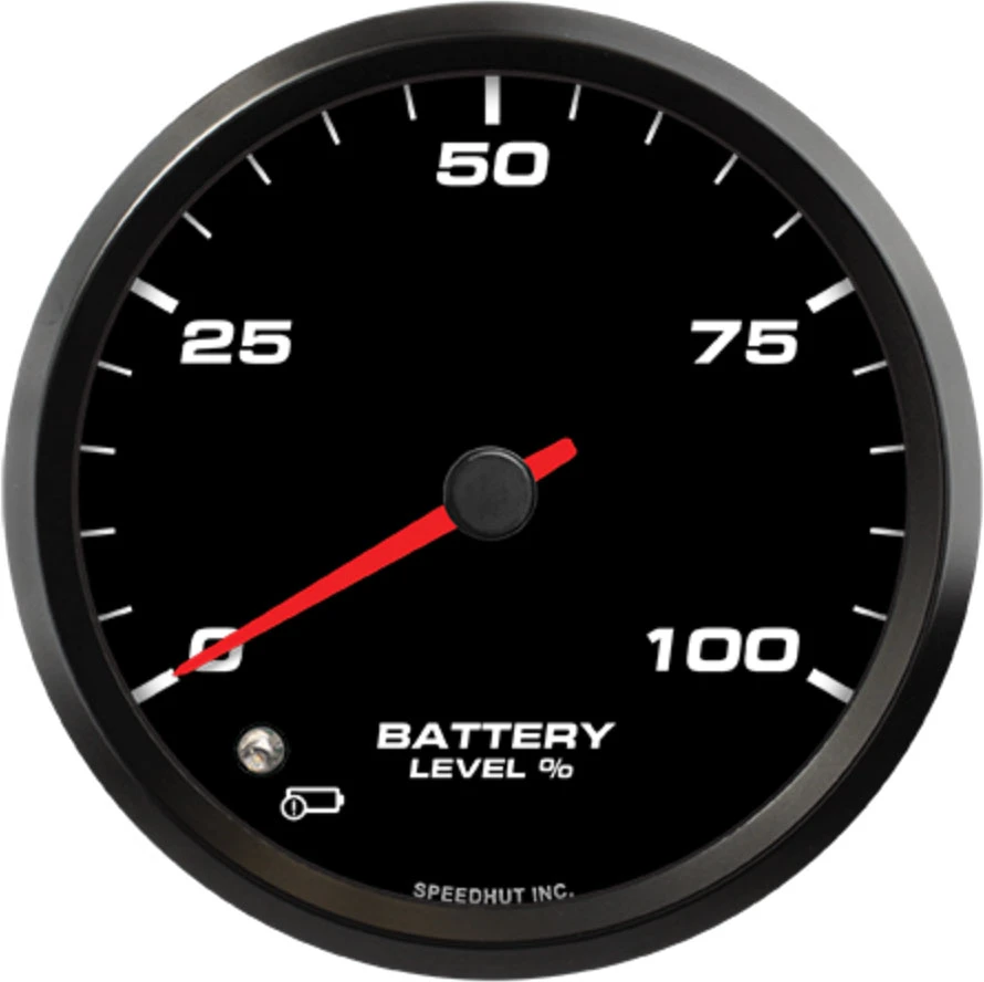 Speedhut 4" EV Orion Battery Level Gauge w/ Warning (FOR4-SC1-EV)
