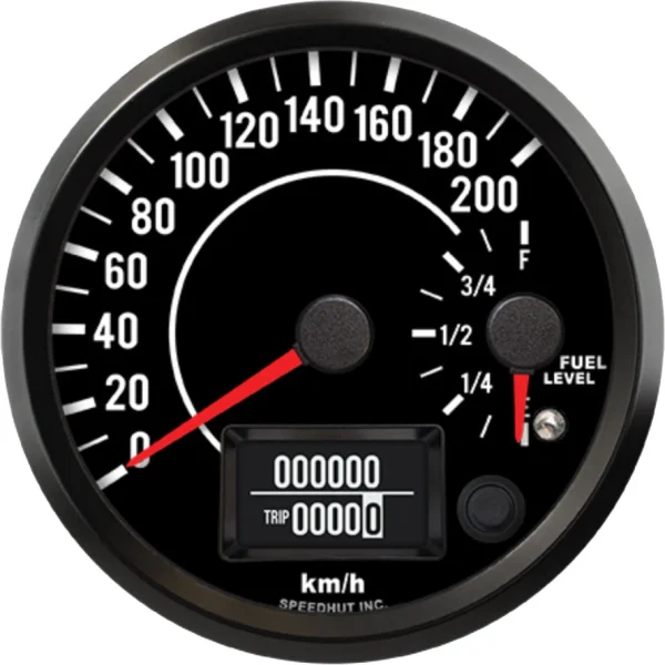 Speedhut 4" JDM 510 200 km/h GPS Speedometer / Fuel Level (R4-DS5-510)