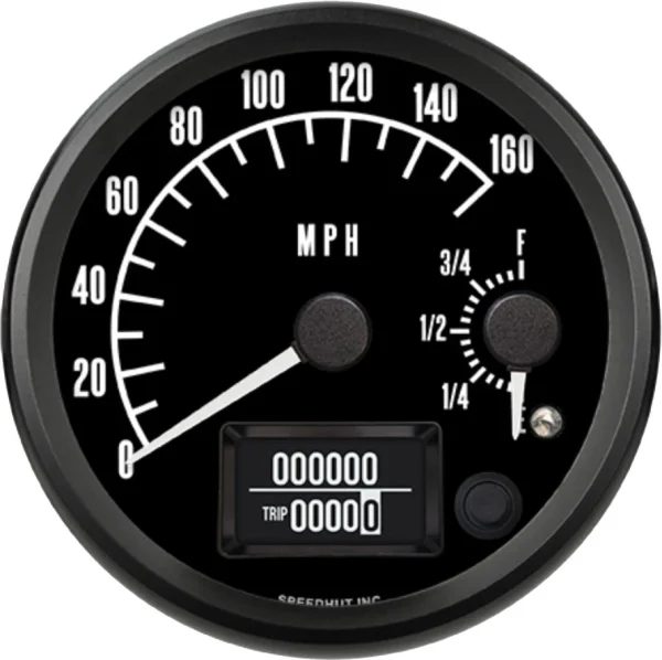 Speedhut 4" Pontiac 160 mph GPS Speedometer / Fuel Level (R4-DS3-PTC)