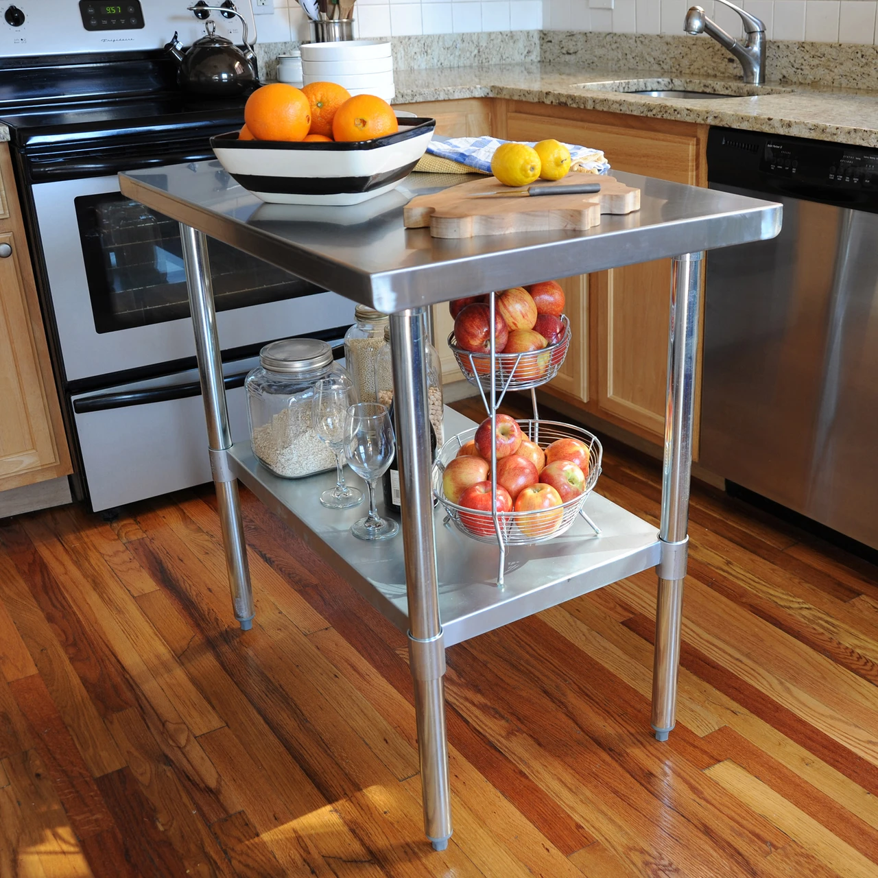 Sportsman Series SSWSET48 48" Stainless Steel Work Station w/ 2 x 24" Shelves — product image 2