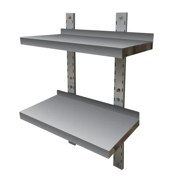 Sportsman SSDWMS Stainless Steel Double Wall Mount Shelf