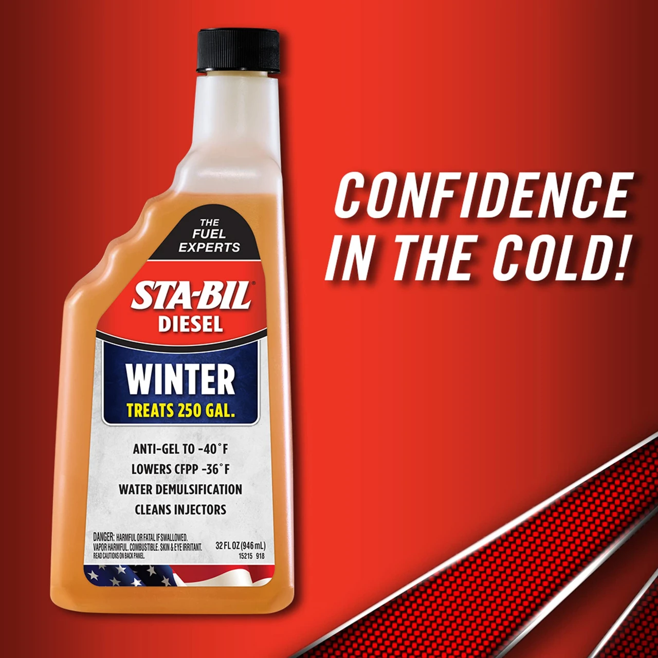 Sta-Bil Diesel Winter Ant-Gel Lubrication - Prevents Fuel Gelling 32 Oz. (15215) — product image 2