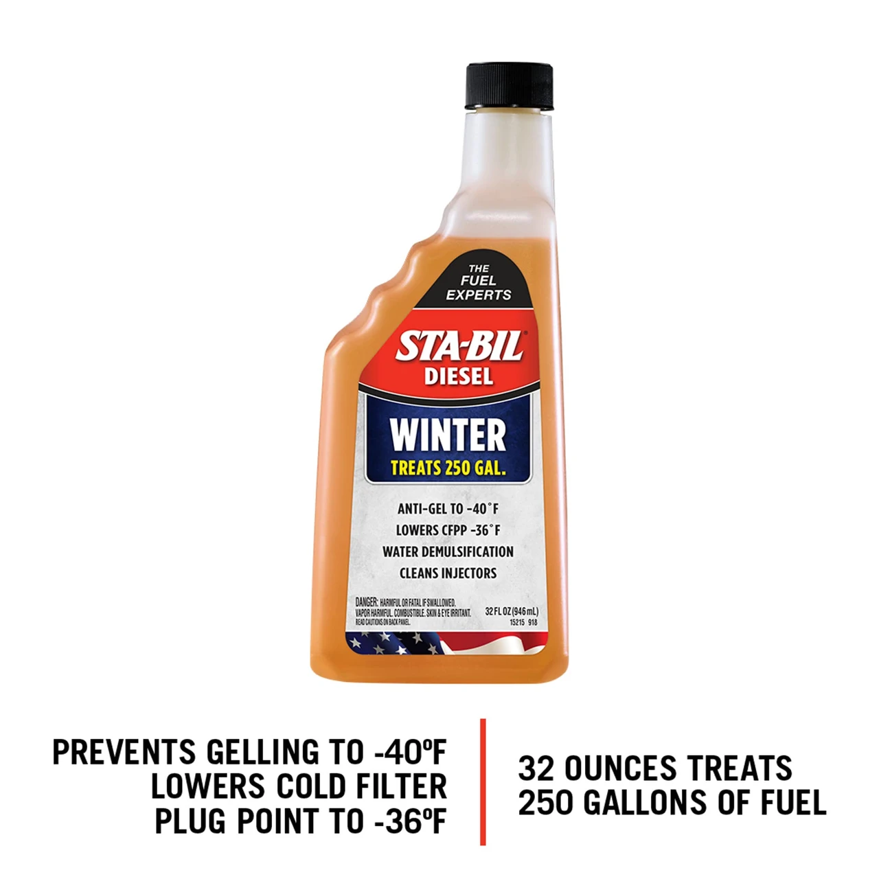 Sta-Bil Diesel Winter Ant-Gel Lubrication - Prevents Fuel Gelling 32 Oz. (15215) — product image 4