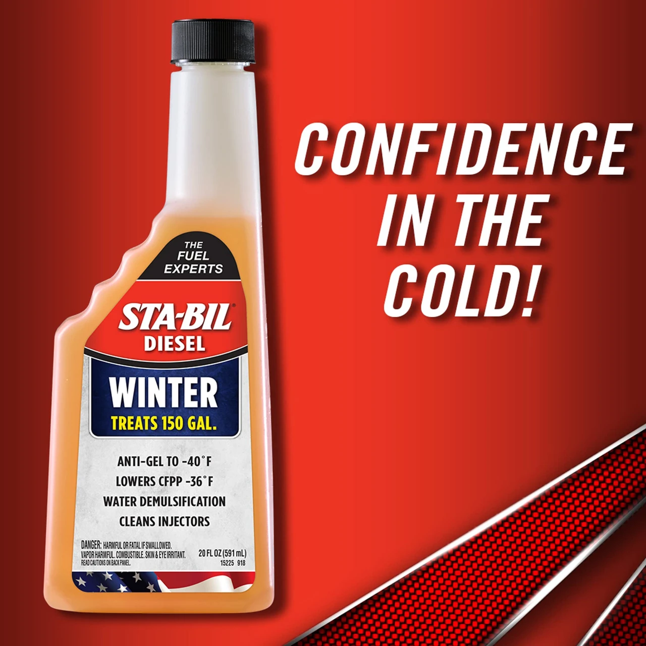 Sta-Bil Diesel Winter Anti-Gel, 20 Fl. Oz.,Orange (15225)