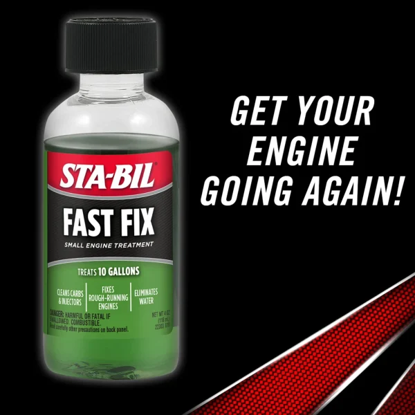 Sta-Bil Fast Fix Small Engine Treatment - Cleans Carbs, 4 Fl. Oz. (22303)