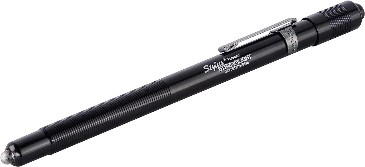 Streamlight Stylus 3-AAAA Black White LED 4-Inch Penlight (65018)
