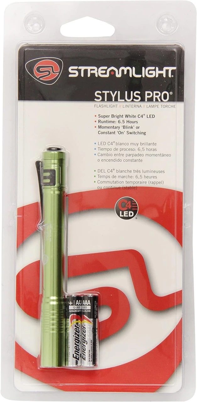 Streamlight Stylus Pro Pen Light in Lime Green with White LED Technology (66129) — product image 2