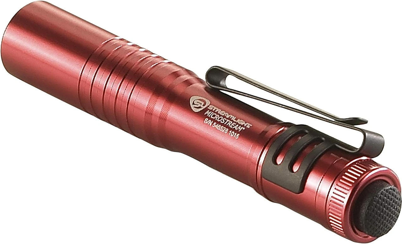 Streamlight MicroStream Ultra-compact LED Flashlight, Red with Lanyard (66323) — product image 3