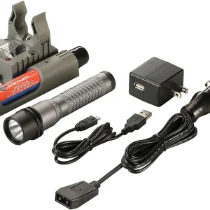 Streamlight Strion C4 LED Rechargeable Grey Flashlight w/ Charger (74365)