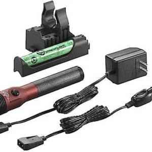 Streamlight Stinger LED HL 800 Lumens Tactical Flashlight Red - DC Charger (75484)