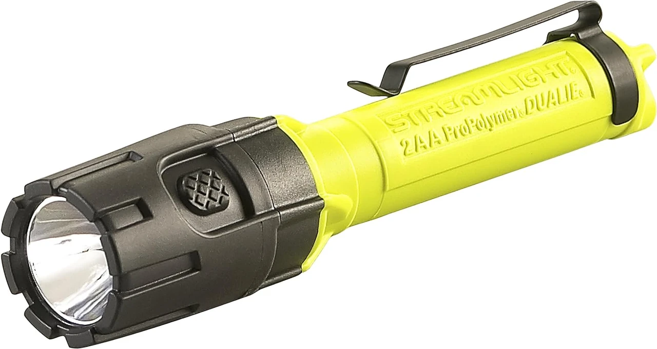 Streamlight Dualie 2AA 115 Lumen Dual-Beam Safety Flashlight, Yellow (67750)