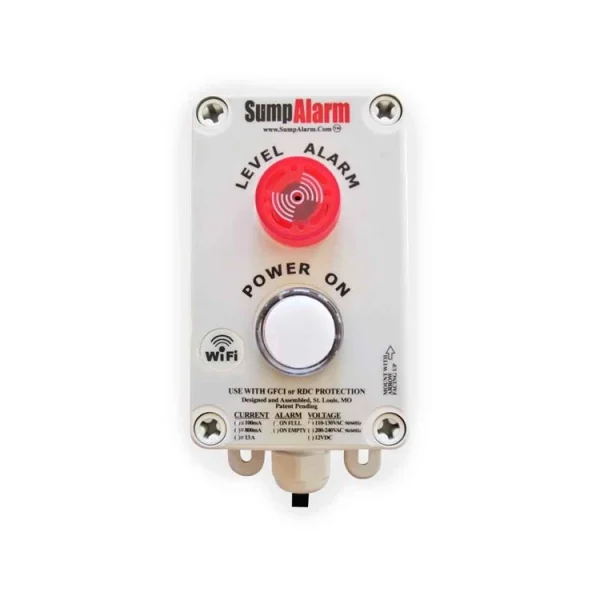 Sump Alarm 120V 100' Water Alarm w/Light (SA-120V-2L-100F-WIFI)