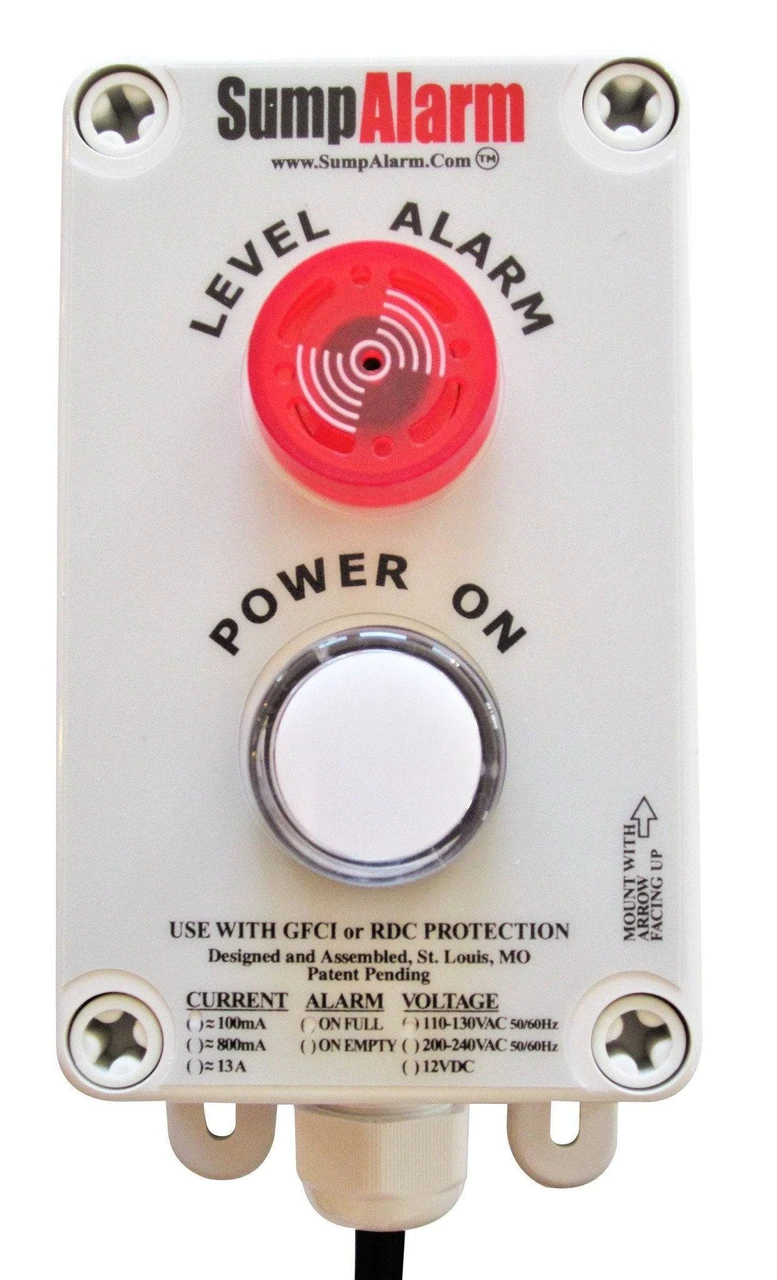 Sump Alarm 120V 33' Float Alarm w/ Power On Light (SA-120V-2L-33F)