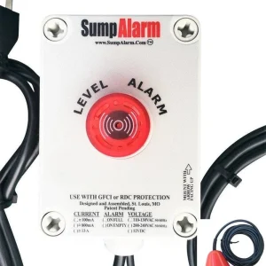 Sump Alarm 120V 33' SludgeBoss High Water Alarm (SA-120V-1L-33SB)