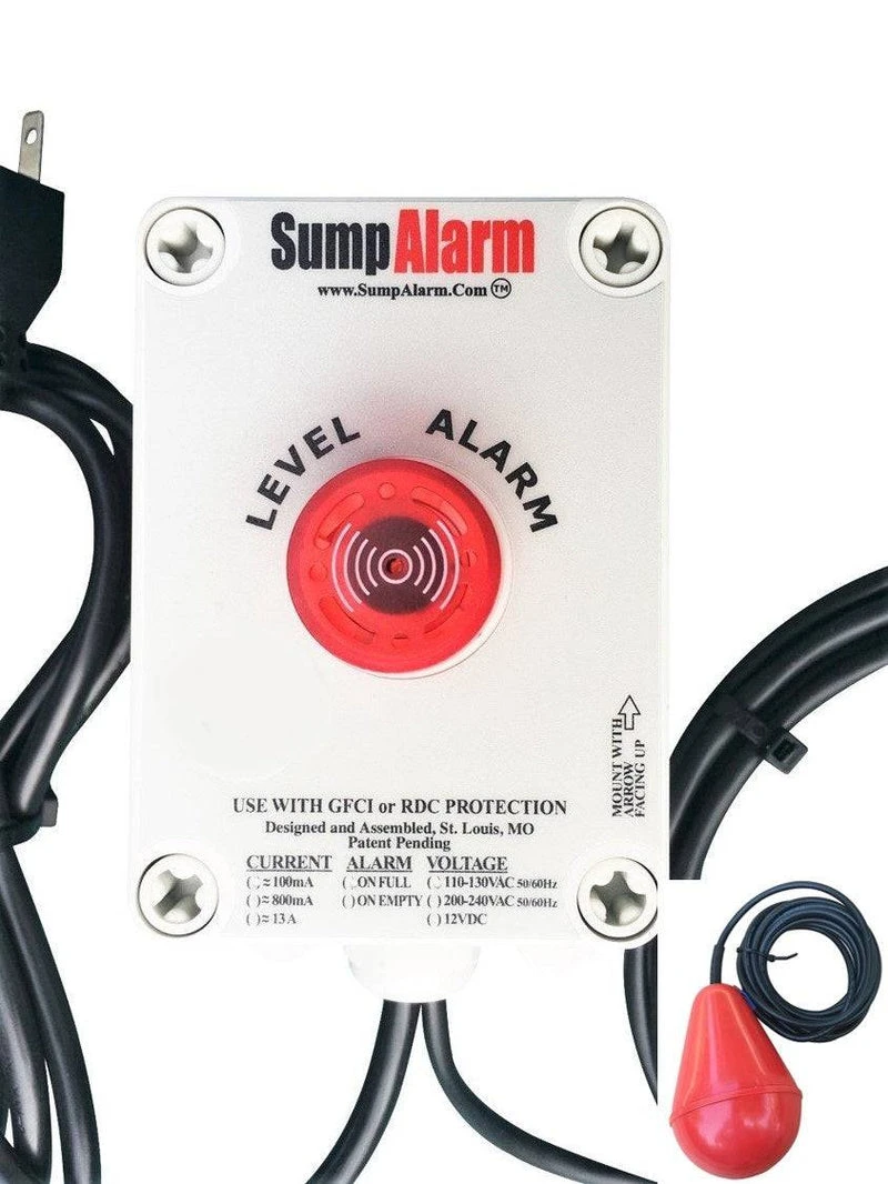 Sump Alarm 120V 33' SludgeBoss High Water Alarm (SA-120V-1L-33SB)