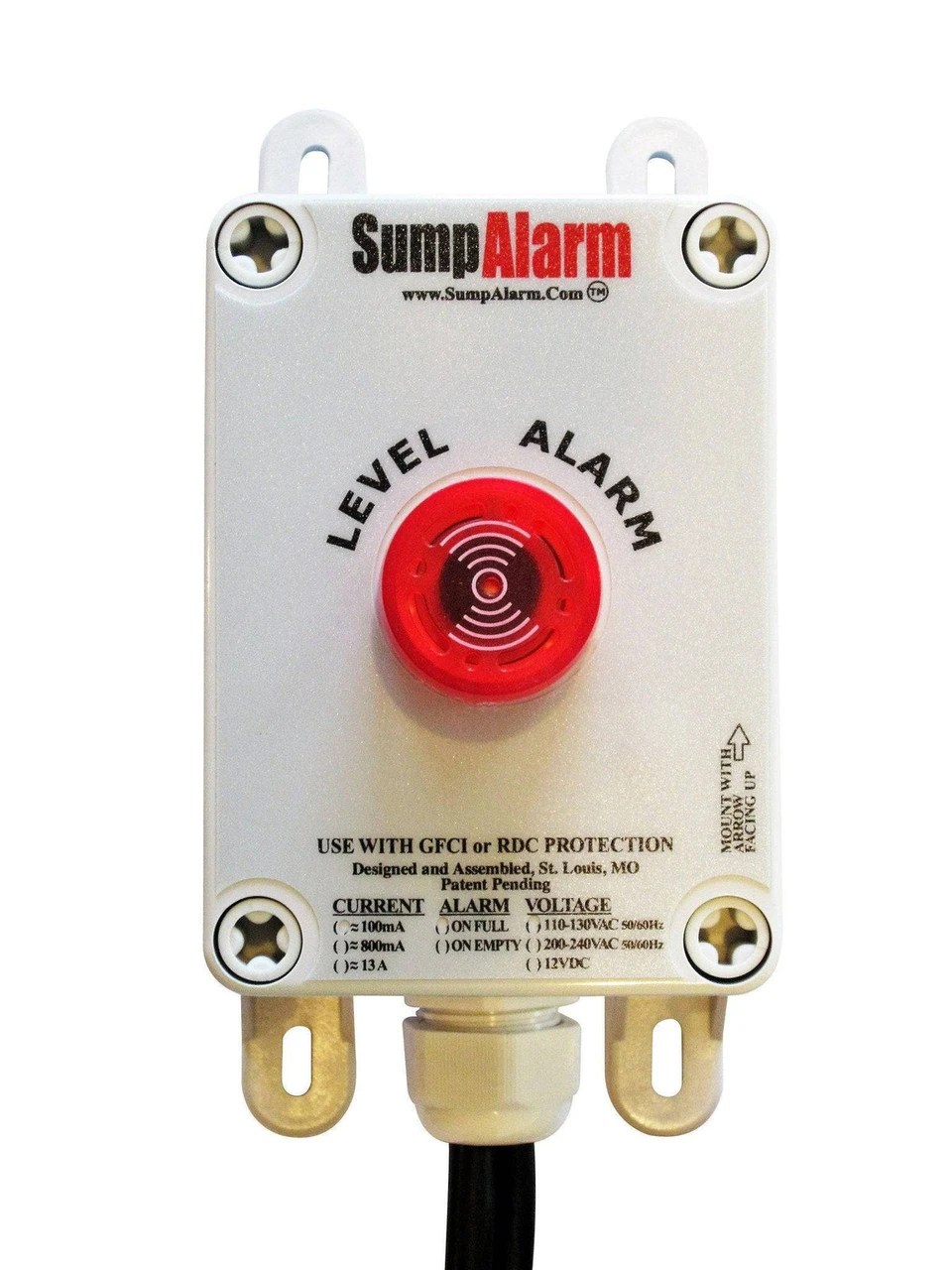Sump Alarm 12VDC 10' Float High Water Alarm (SA-12VDC-1L-10)