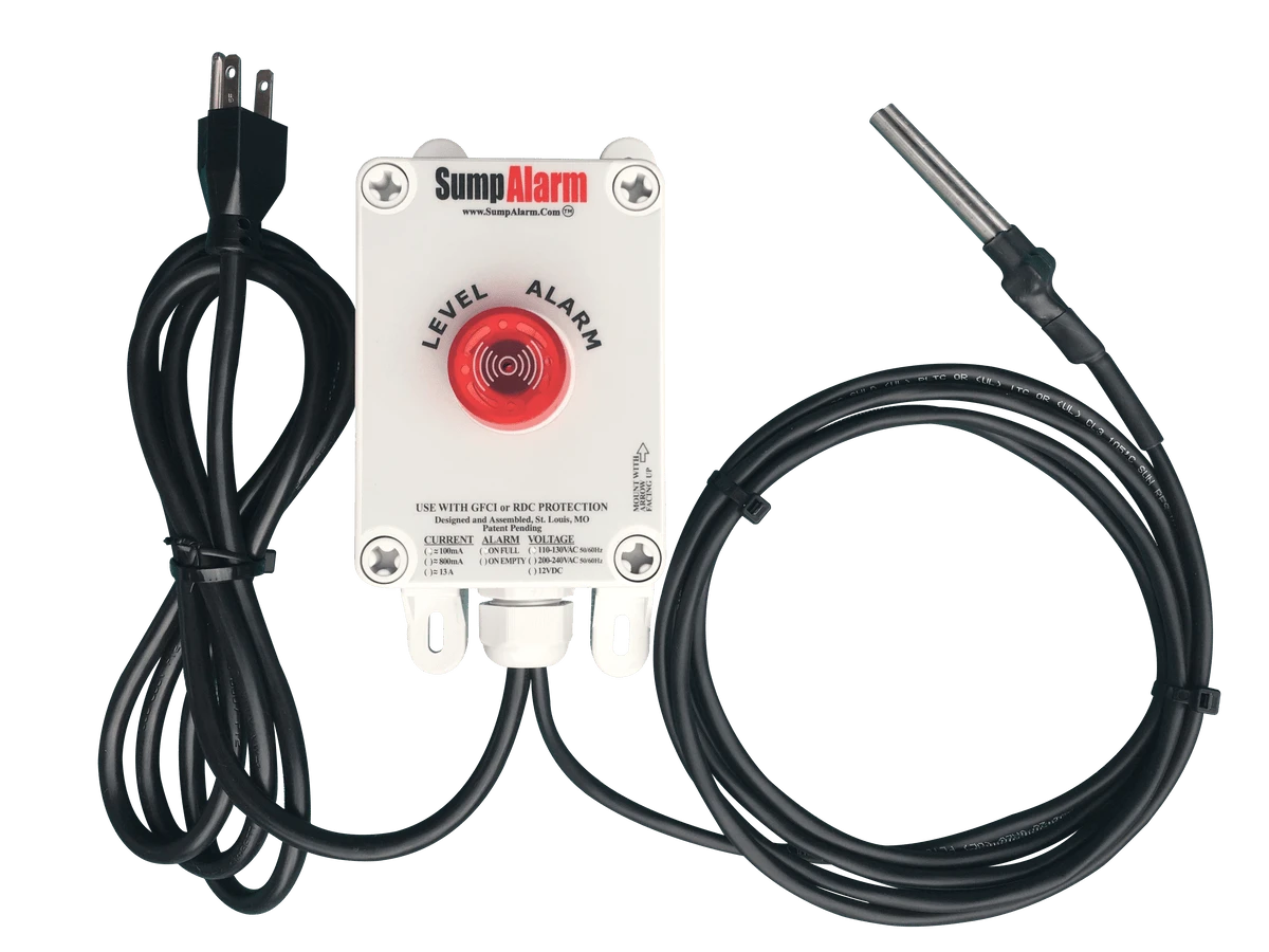 Sump Alarm WiFi 10' Conductivity Sensor Alarm (SA-120V-1L-10C-WIFI)